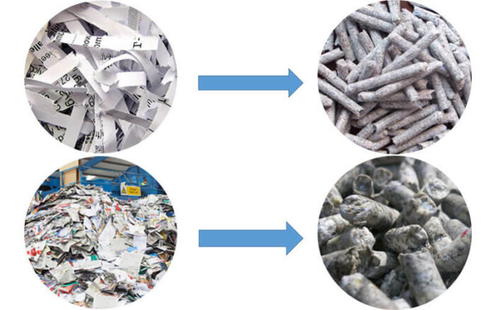 Recycled Paper Pellets