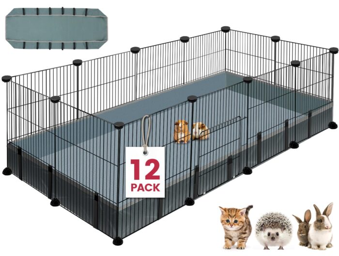 How can I assemble the VISCOO 12 Panels Small Animal Playpen?